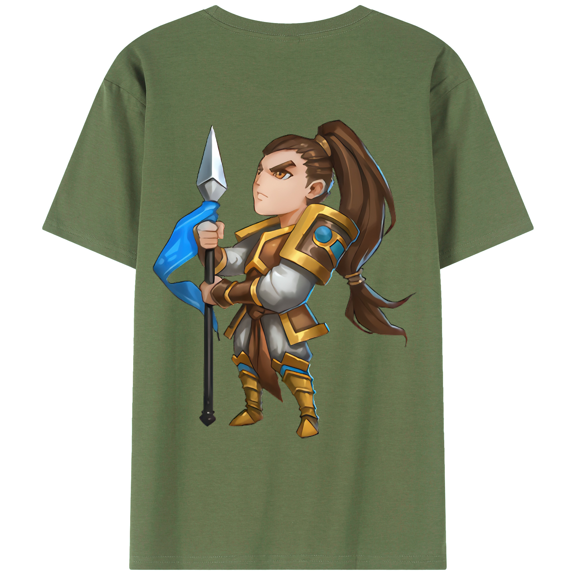 （画像用） リーグ・オブ・レジェンド League of Legends LOL 綿100％ メンズ半袖Tシャツ（バックプリント） 通気性